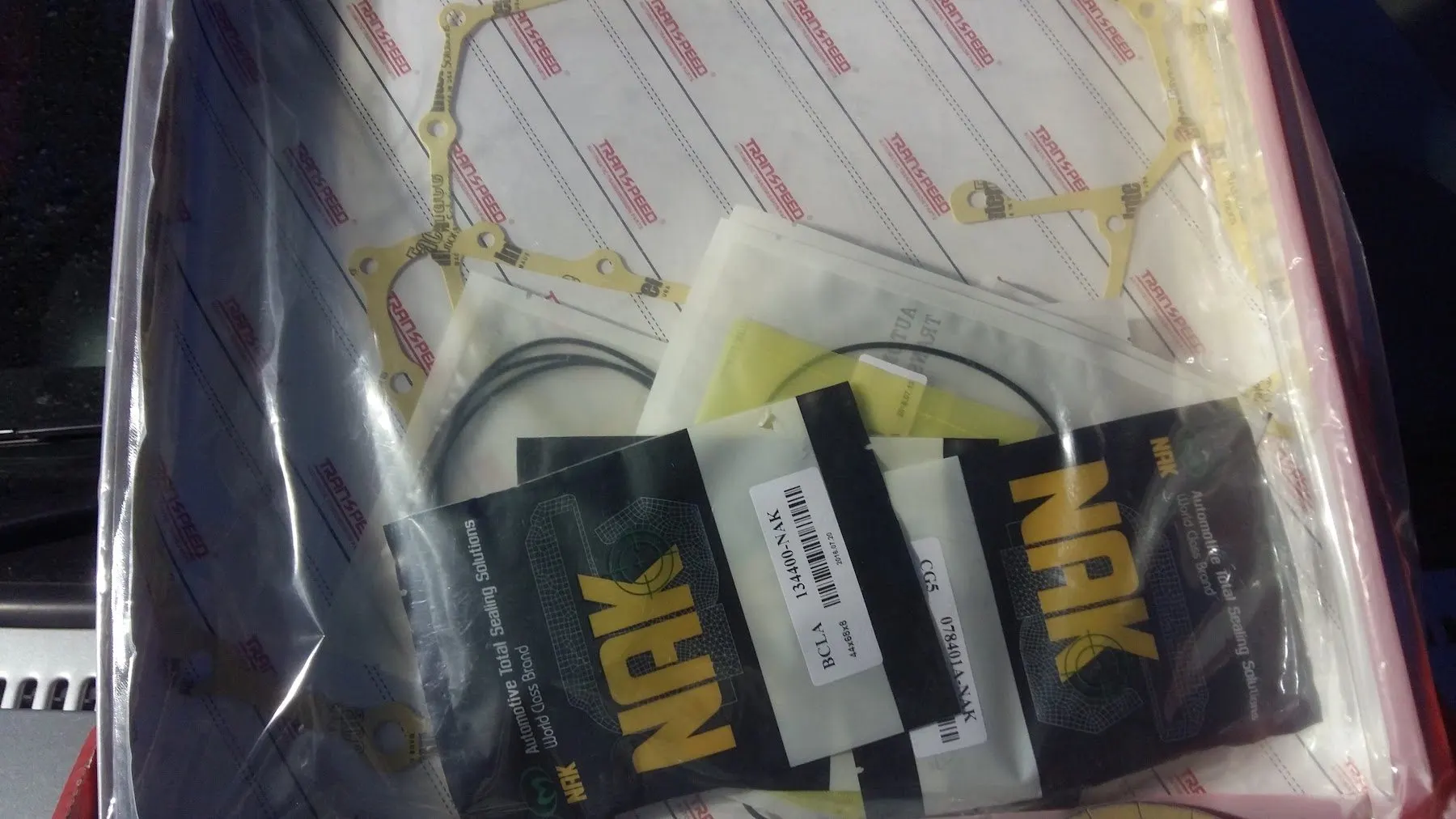 New automatic transmission seal and gasket kit ready for fitting